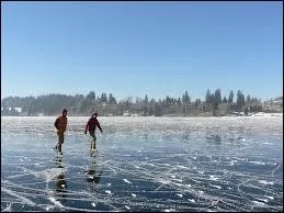 Il est évident que le lac est recouvert d'une couche de ----.