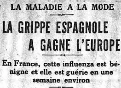 Pour quelle raison la pandémie de grippe espagnole est-elle passée relativement inaperçue dans l'opinion publique de l'époque ?