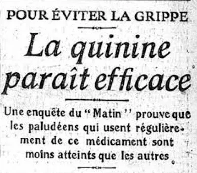 Les premières mesures de protection collective furent prises aux Etats-Unis pour la première fois de l'histoire. Laquelle de ces mesures n'était pas pertinente à l'époque pour lutter contre la propagation du virus ?