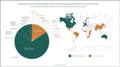 Quelle est la part des fonds, destinés à soulager les situations alimentaires déplorables, allant directement aux pays africains ?