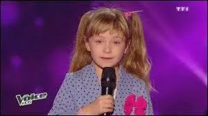 Dans "The Voice Kids 1", quelle fillette a chanté cette chanson ?