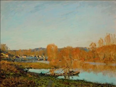 Qui a peint "L'Automne - Bord de Seine près de Bougival" ?