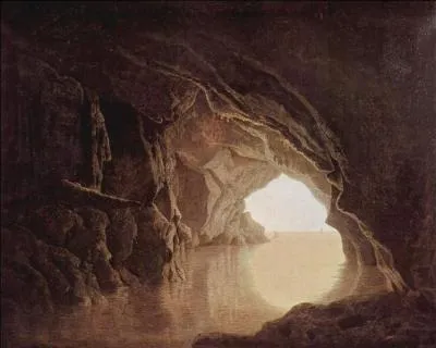 Qui a peint "Grotte le soir" ?