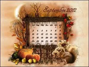 Qu'est-ce qui pend en septembre ?