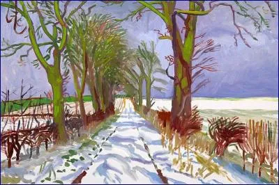 Qui a peint "Paysage de neige" ?