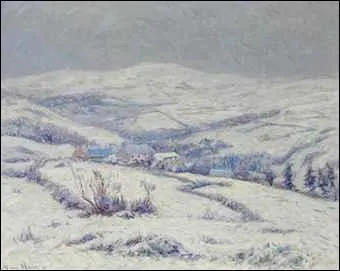 Qui a peint "Les monts d'Arrée sous la neige" ?