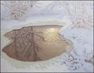 Qui a peint "Paysage de neige" ?