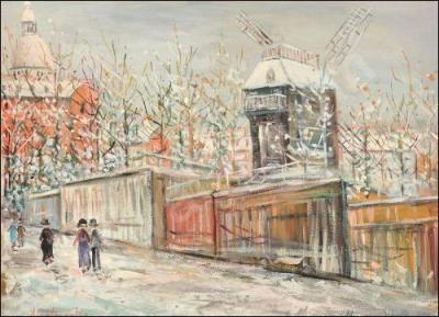 Qui a peint "Montmartre sous la neige" ?