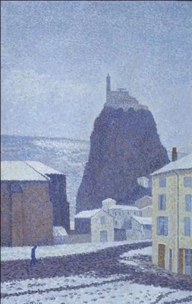 Qui a peint "Saint-Michel d'Aiguilhe sous la neige" ?