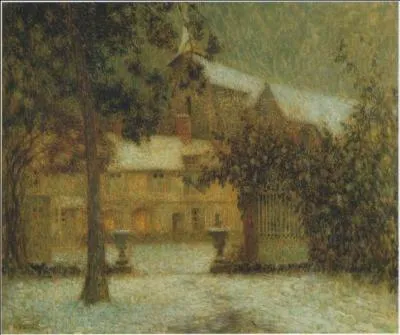 Qui a peint "La maison sous la neige" ?
