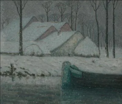 Qui a peint "Barque sous la neige" ?