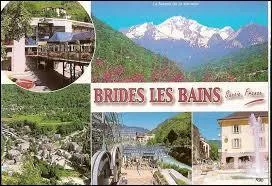 Je vous envoie une carte postale de Brides-les-Bains. Ville rh&ocirc;nalpine, elle se situe dans le d&eacute;partement ...