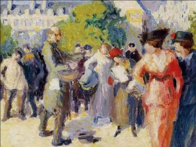 Qui a peint "Scène de rue" ?