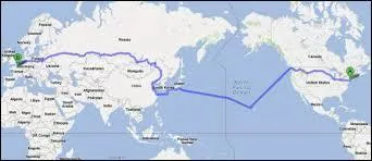 Entre quels continents est situé l'Océan Atlantique ?