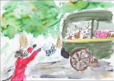 Dans laquelle de ces fables peut-on lire "Adieu, veau, vache, cochon ?