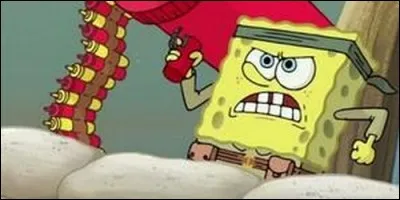 Revenons à Bikini Bottom où Plankton essaie désespérément de voler la recette du pâté de crabe. Quelles machines destructrices utilise-t-il pour attaquer le restaurant ?