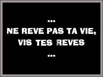 Mon troisième beuglait : 'Maaa vie...' .