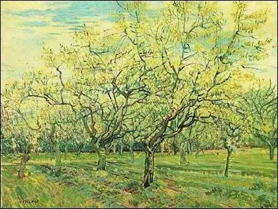 Qui a peint "Le verger" ?