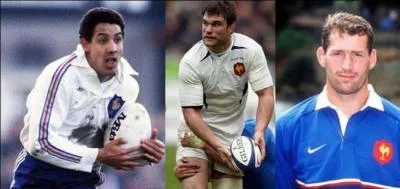 Ce joueur est devenu le « patron » d'une équipe de Rugby actuellement en ProD2 (saison 2014 – 2015). Il fait partie des 3 joueurs français ayant remporté le plus grand nombre de tournois. Il est l'auteur de l'essai qui catapulta la France en finale de la coupe du monde 1987 ! Qui est ce grand rugbyman ?