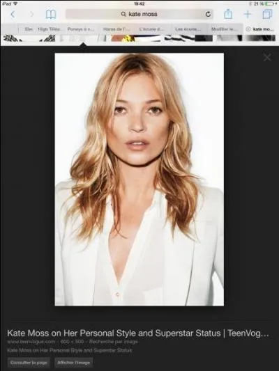 Quel est le nom de famille de cette star ? Kate...