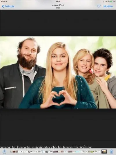 Comment se nomme l'actrice principale du film "La Famille B&eacute;lier" ?