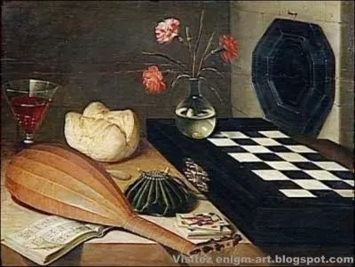 Qui a peint "Nature morte à l'échiquier" ?