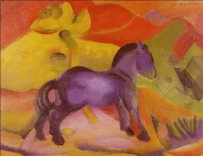 Qui a peint "Le Petit cheval bleu" ?