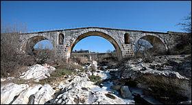Pont romain du IIIe siècle av. J.-C. sur le Calavon, entre Apt et Bonnieux dans le Vaucluse, on l'appelle le pont :