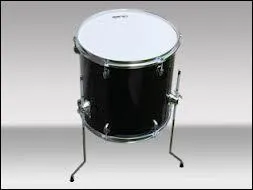 Elément de la batterie sur lequel on tape, c'est...