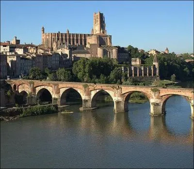 Le Pont Vieux possède 9 arches sur 50 m de longueur, il date du XIe siècle, 
il enjambe le Tarn à :