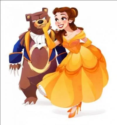 La Bête aurait-elle changé sa place avec _____ ? En tout cas, Belle a l'air de le prendre plutôt bien.