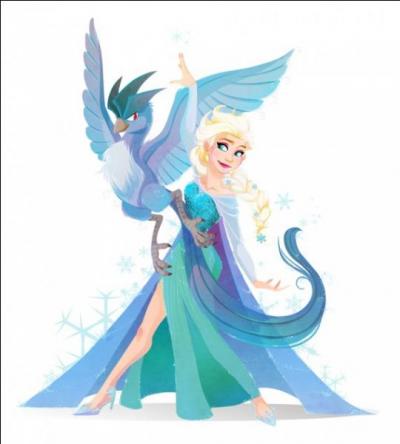 Qui est ce somptueux oiseau qui vole au côté d'Elsa ?