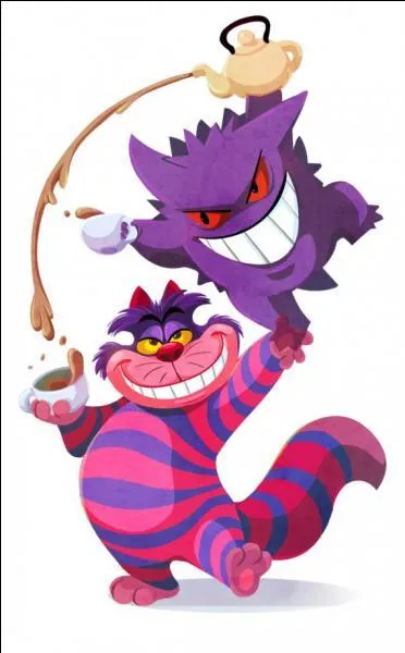 Le chafouin ('The Cheshire cat' en anglais) et ______ feraient de bons complices s'ils se connaissaient.