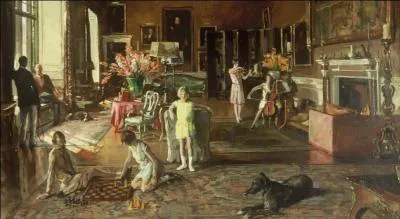 Qui a peint "La famille Howard de Walden dans le salon" ?