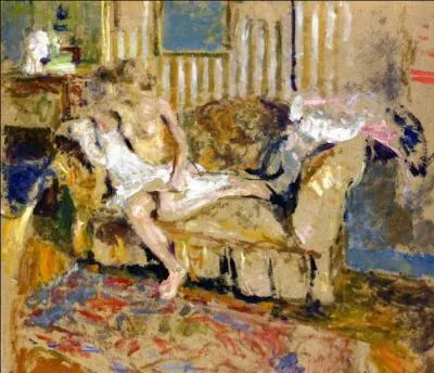 Qui a peint "Nu au salon rouge" ?