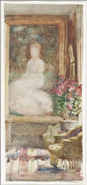 Qui a peint "Intérieur d'un salon" ?