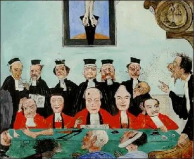 Qui a peint "Les bons juges" ?