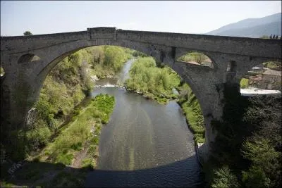 Le Pont du Diable de 45 m de long fut construit en 1341 sur le Tech dans les Pyrénées-Orientales, dans la ville de :
