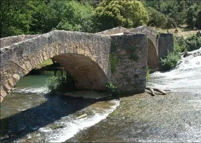 Le Vieux-Pont possède 3 arches , il a été construit au XIVe siècle sur le Caramy dans le Var, à :