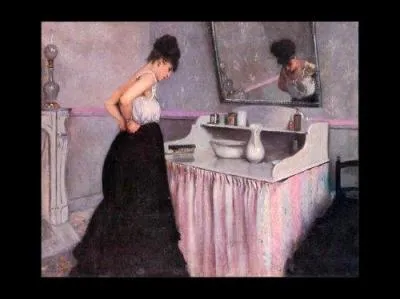Qui a peint "Femme à sa toilette" ?