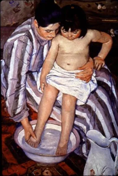 Qui a peint "Le bain" ?