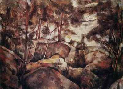 Qui a peint "Rochers dans la forêt" ?