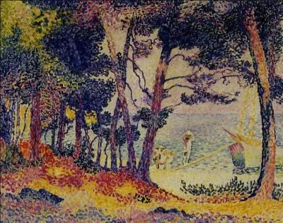 Qui a peint "Une pinède" ?