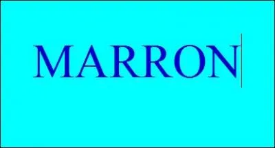 En anglais, quelle est la couleur d'écriture ?