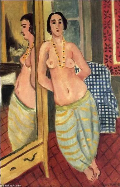 Qui a peint "Odalisque se reflétant dans un miroir" ?