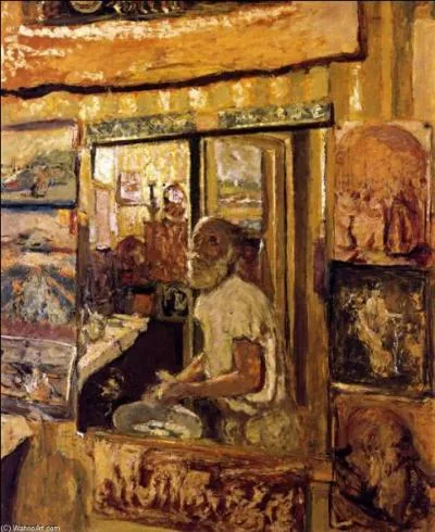 Qui a peint "Autoportrait dans le miroir du salon" ?