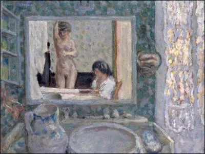 Qui a peint "Le miroir dans la chambre verte" ?