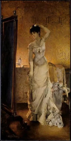 Qui a peint cette femme devant un miroir" ?