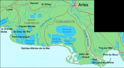 Le cheval de Camargue est originaire de Camargue, en France. Où se situe cette région ?