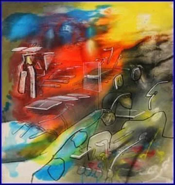 Qui a peint "Trois voix dans une" ?